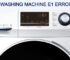 WASHING MACHINE E1 ERROR